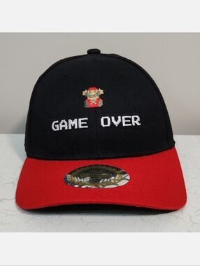Nintendo Super Mario Bros. Officially Licensed Black & Red Hat ~ NWT
